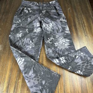 TAD Gear Tactical Camo pants black gray warm winter womens size large